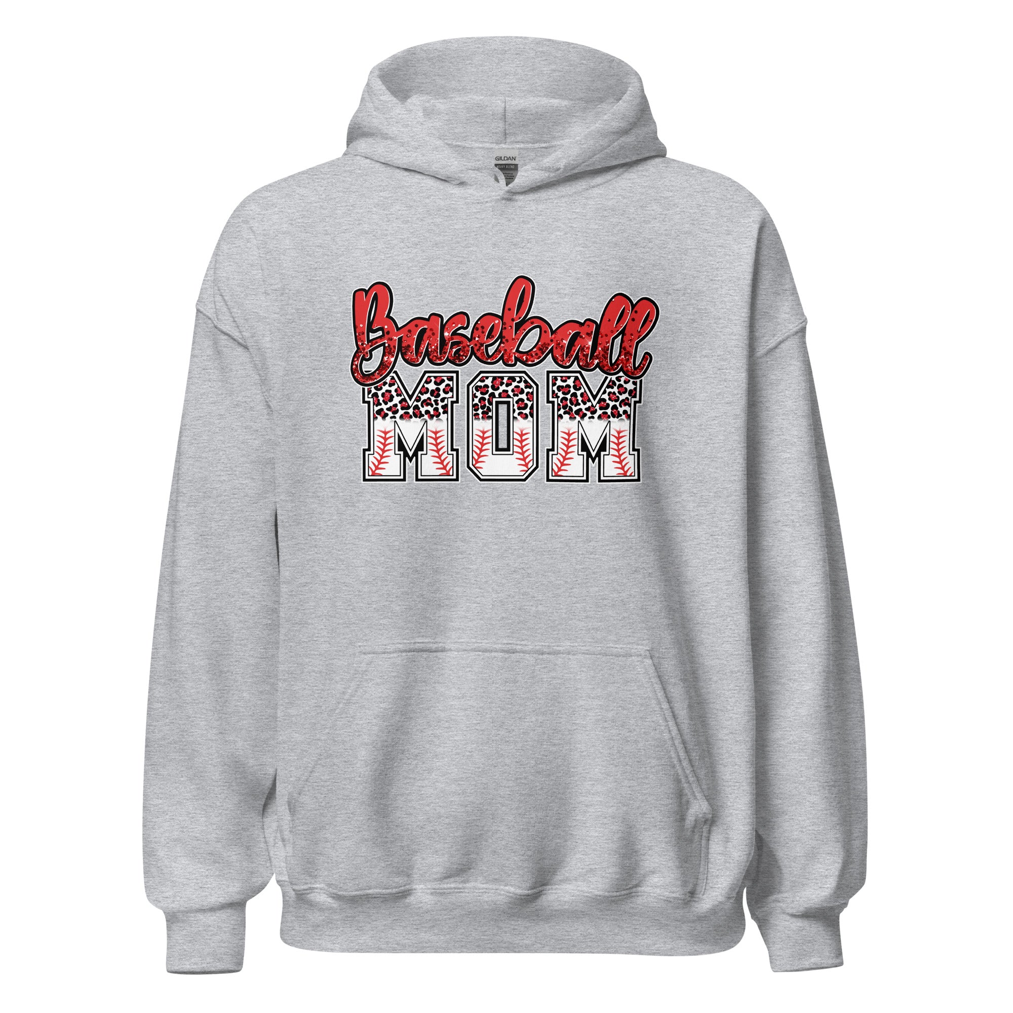 Collection of Baseball Mom Leopard Hoodie in a gallery layout