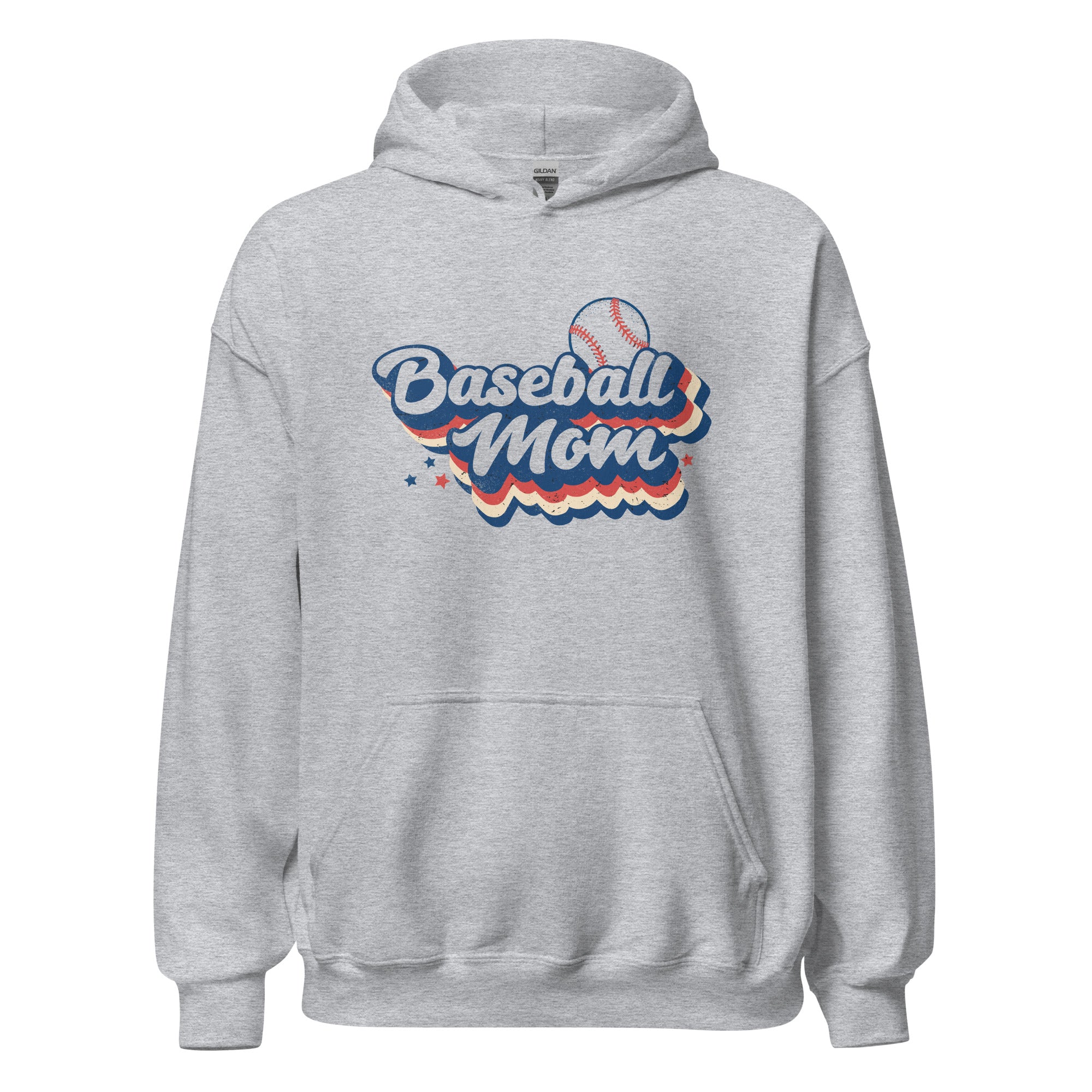 Collection of Baseball Mom Retro Hoodie in a gallery layout