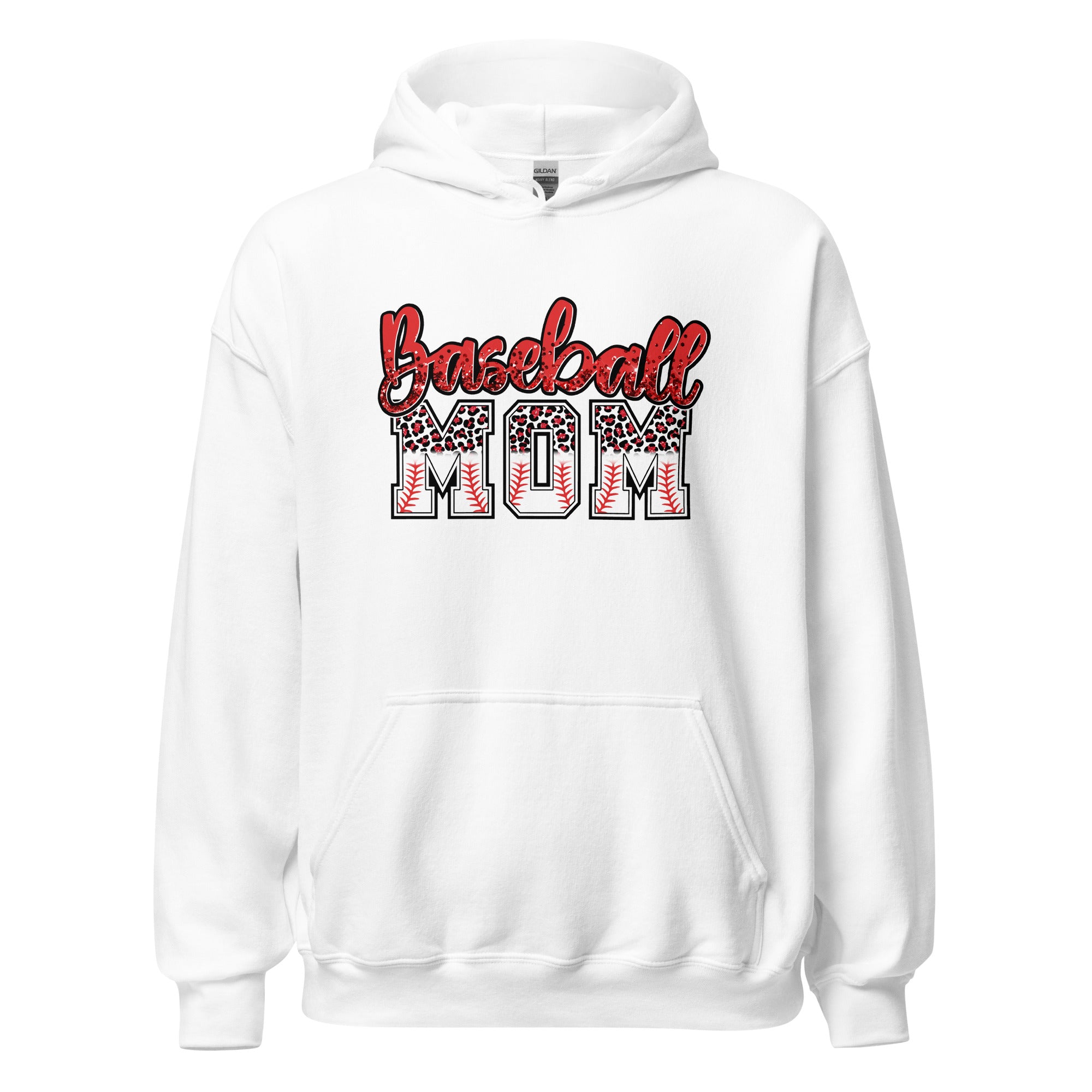 Collection of Baseball Mom Leopard Hoodie in a gallery layout