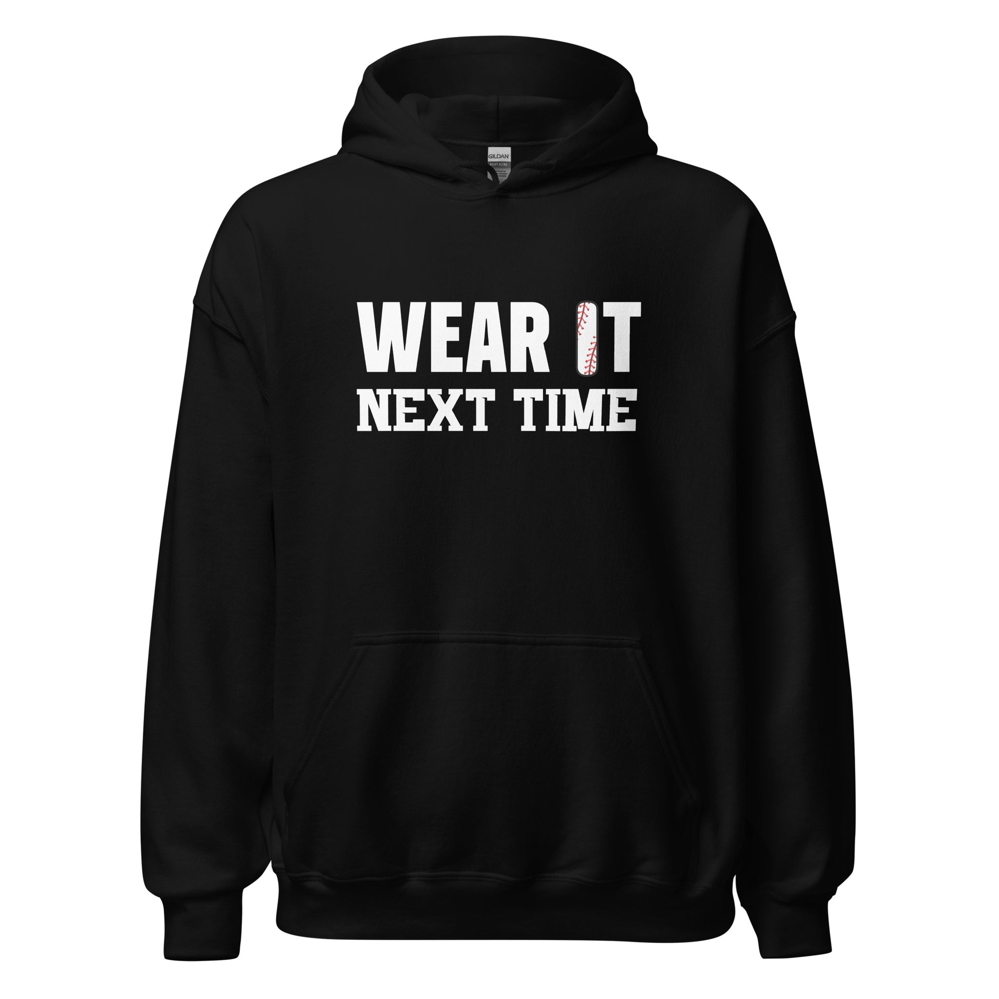 wear it next time black hoodie